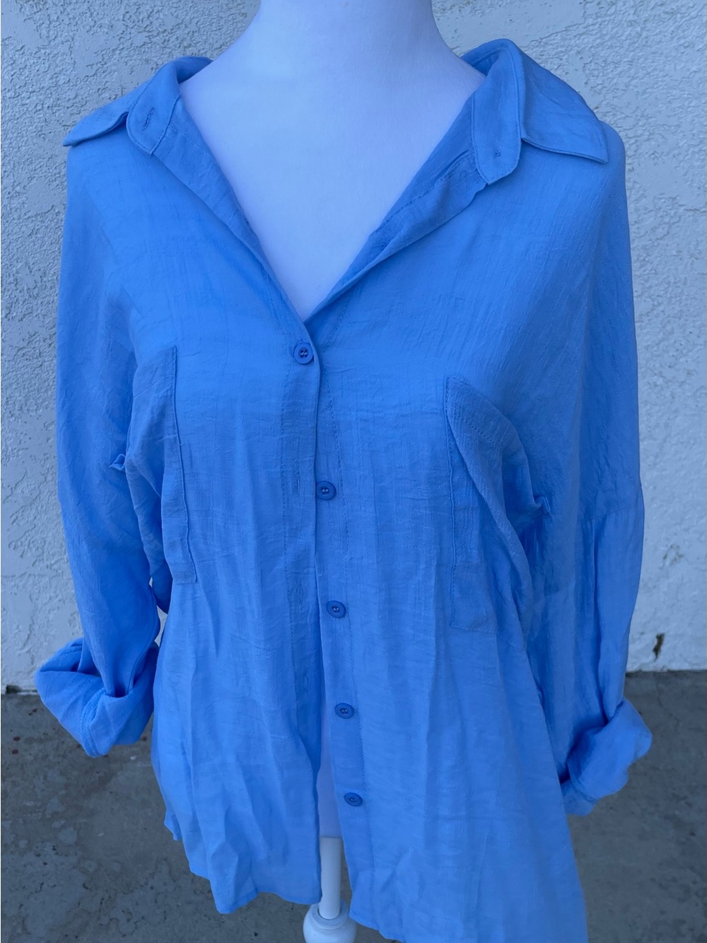 Light Blue Button-Up Shirt